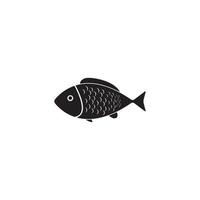 plantilla de diseño de ilustración vectorial del logotipo de pescado. vector