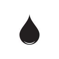 Plantilla de logotipo de ilustración de vector de icono de gota de agua.