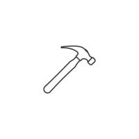 hammer icon vector illustration design template