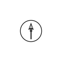 Spear icon vector illustration design template