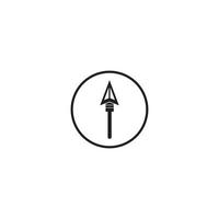 Spear icon vector illustration design template