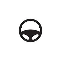 steering wheel logo vector illustration design template.