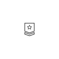 Military rank icon vector illustration design template