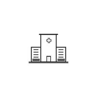 medical hospital icon vector