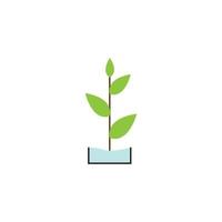 plant logo vector illustration design template.