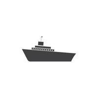 Plantilla de diseño de ilustración de vector de icono de crucero