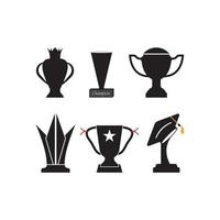 trophy icon vector illustration design template