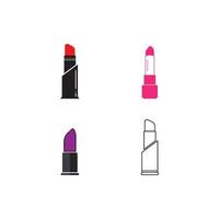 Lipstick icon  vector illustration template design