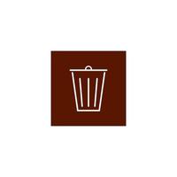 Trash Can icon vector