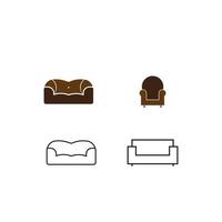 Sofa icon  vector illustration design template.