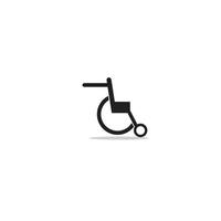 wheel chair logo vector