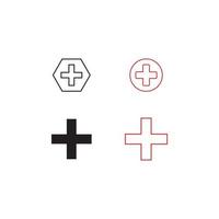 medical cross logo vector