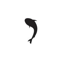 plantilla de diseño de ilustración vectorial del logotipo de pescado. vector