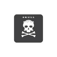 Skull icon vector illustration design template