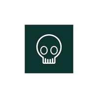 Skull icon vector illustration design template