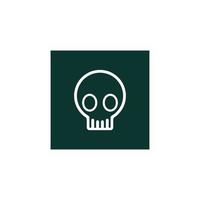 Skull icon vector illustration design template