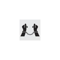 Handcuff icon  vector illustration design template.