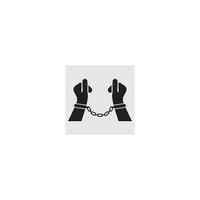 Handcuff icon  vector illustration design template.