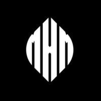 MXM circle letter logo design with circle and ellipse shape. MXM ellipse letters with typographic style. The three initials form a circle logo. MXM Circle Emblem Abstract Monogram Letter Mark Vector. vector