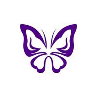 Butterfly logo template. Vector illustration