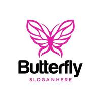 Butterfly logo. Butterfly concept. Editable butterfly element, can be used as logotype and icon. Vector illustration
