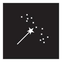 logotipo de la varita mágica vector