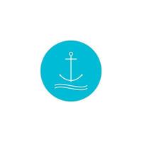 Anchor icon vector illustration design template