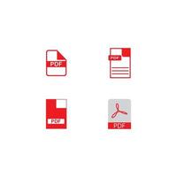 PDF icon  vector illustration template design