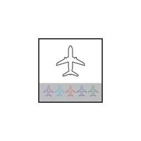 airplane icon vector illustration design template