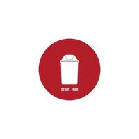 Trash Can icon vector