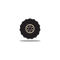 wheel logo vector illustration design template.