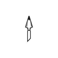 plantilla de diseño de ilustración de vector de icono de lanza