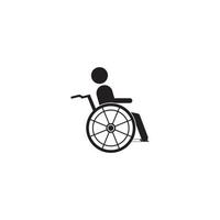 wheel chair logo vector