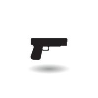 gun logo vector illustration design template