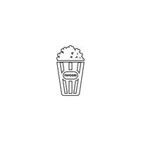 POPCORN ICON  vector illustration design template.