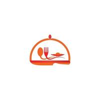 Restaurant logo vector illustration design template