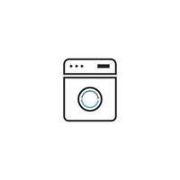plantilla de diseño de ilustración de vector de logotipo de lavadora