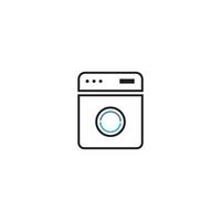 washing machine logo vector illustration design template