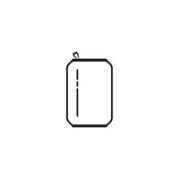 diseño de plantilla de ilustración de vector de icono de lata de bebida