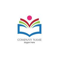 Book logo vector illustration design template.