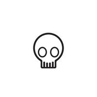 Skull icon vector illustration design template