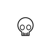 Skull icon vector illustration design template