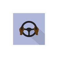 steering wheel logo vector illustration design template.