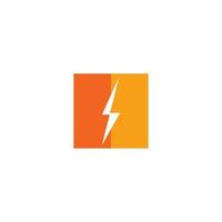 Lightning icon  vector illustration template design