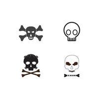 Skull icon vector illustration design template