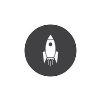 Rocket icon vector illustration design template