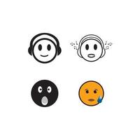 facial expression icon vector