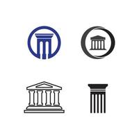 column Logo vector illustration design template