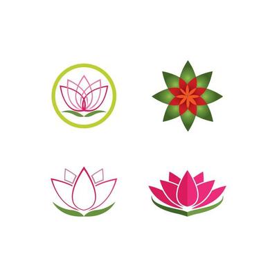 Lotus  logo vector illustration design template