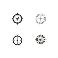 compass logo vector illustration design template.